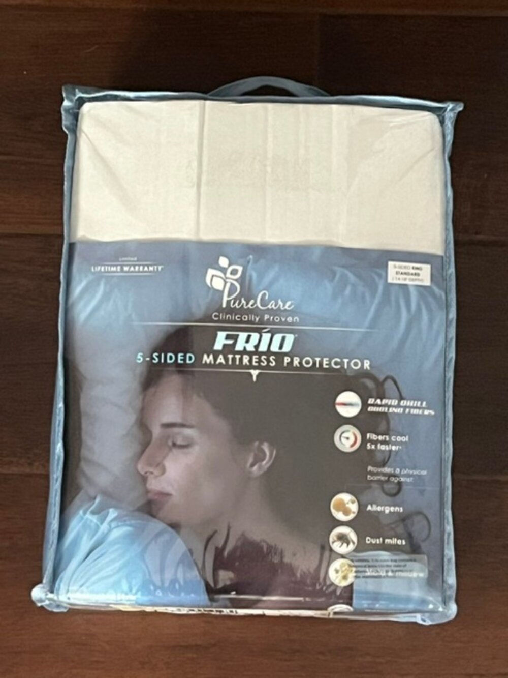PureCare FRIO 5-Sided Mattress Protector Size King Standard 14-18" Depth